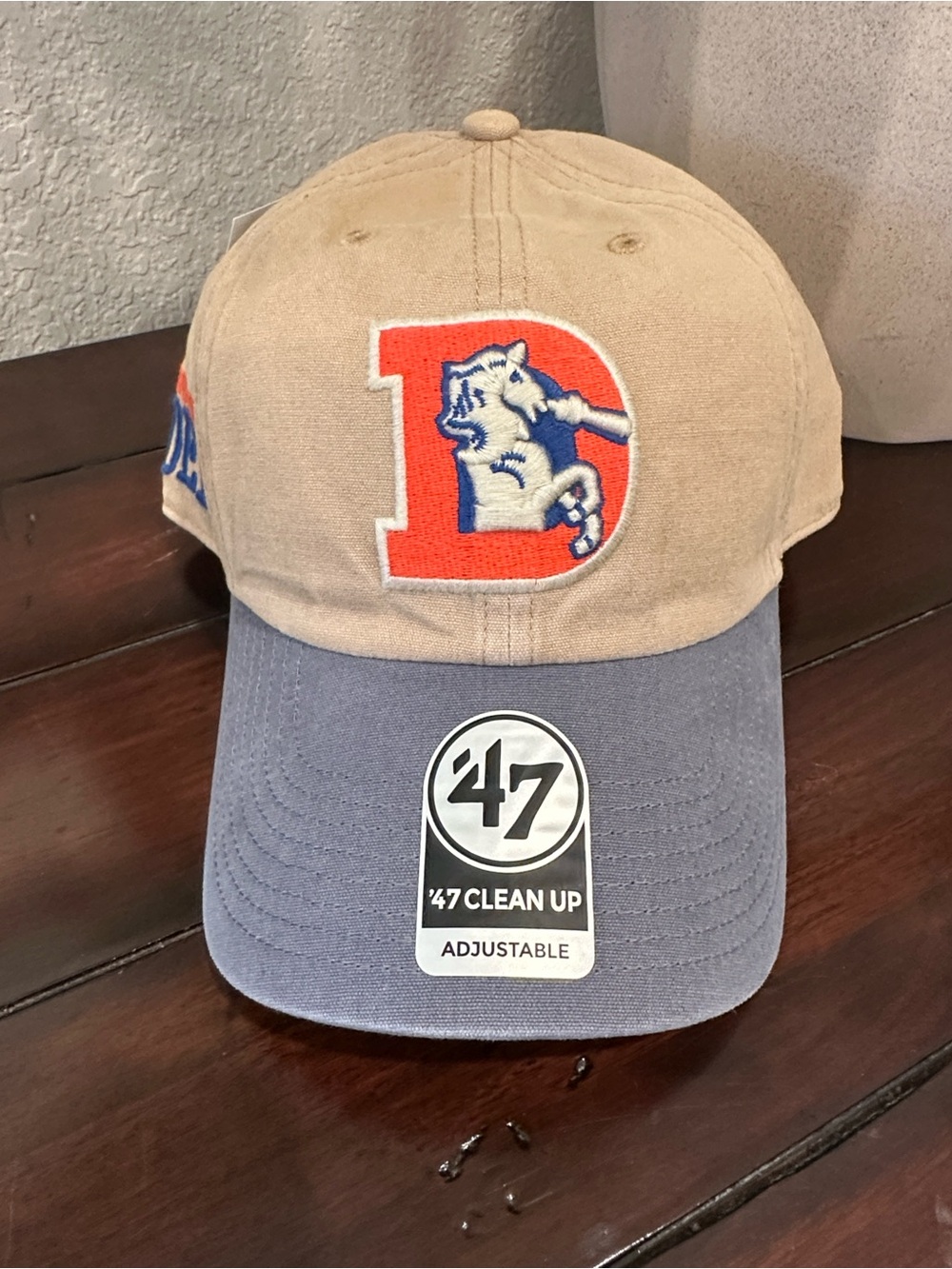 '47 Denver Bronco Beige and Blue Hat